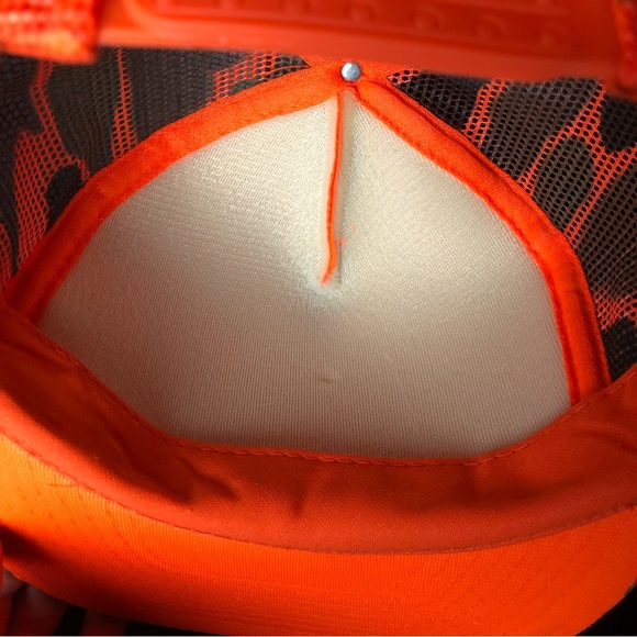 NWOT Orange Mesh Camo Hunter Safety Hat - Picture 5 of 7